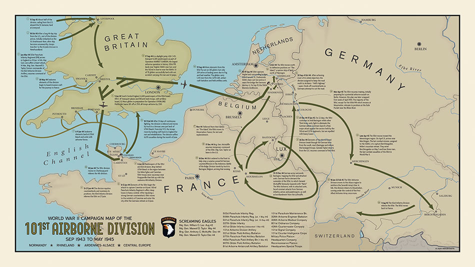 101st Airborne Division Campaign Map