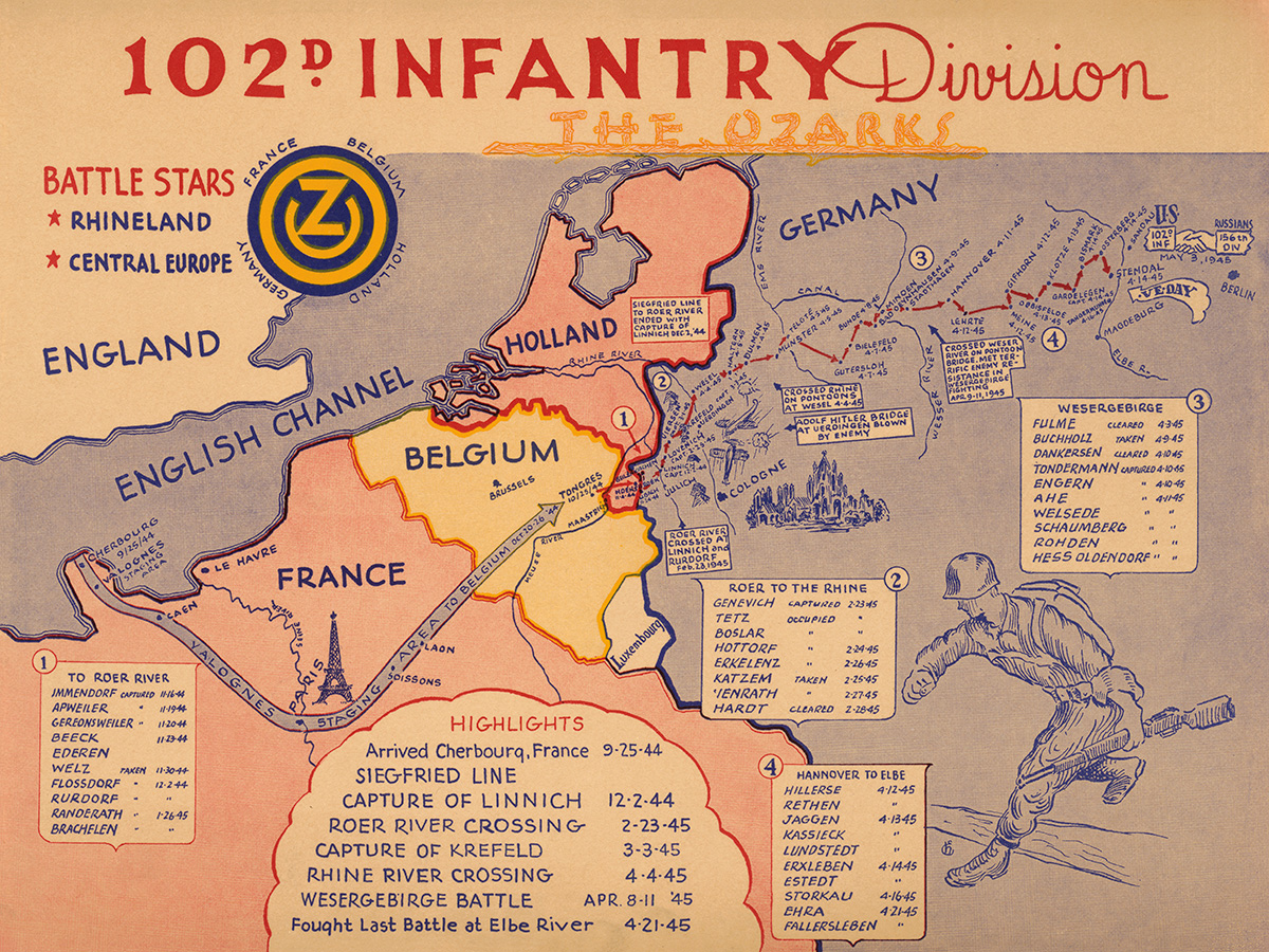 102nd Infantry Division Campaign Map
