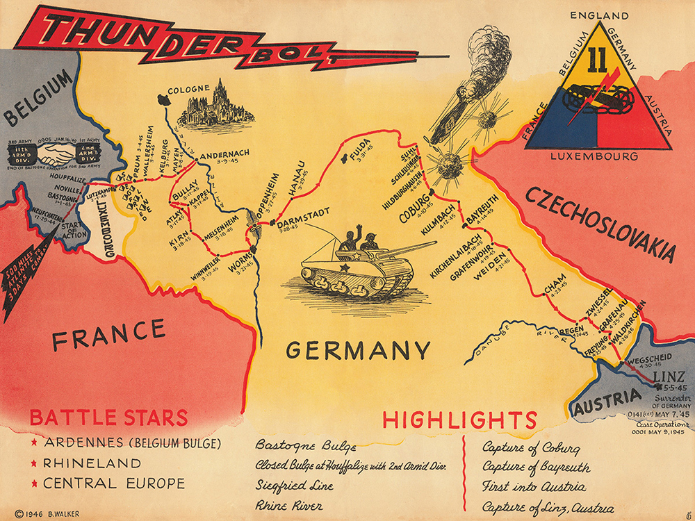 11th Armored Division Campaign Map