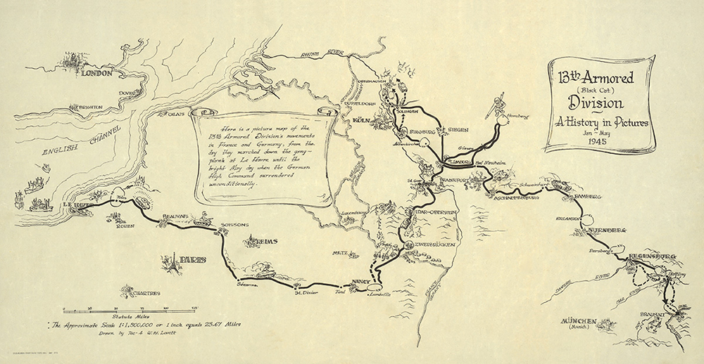 13th Armored Division Campaign Map