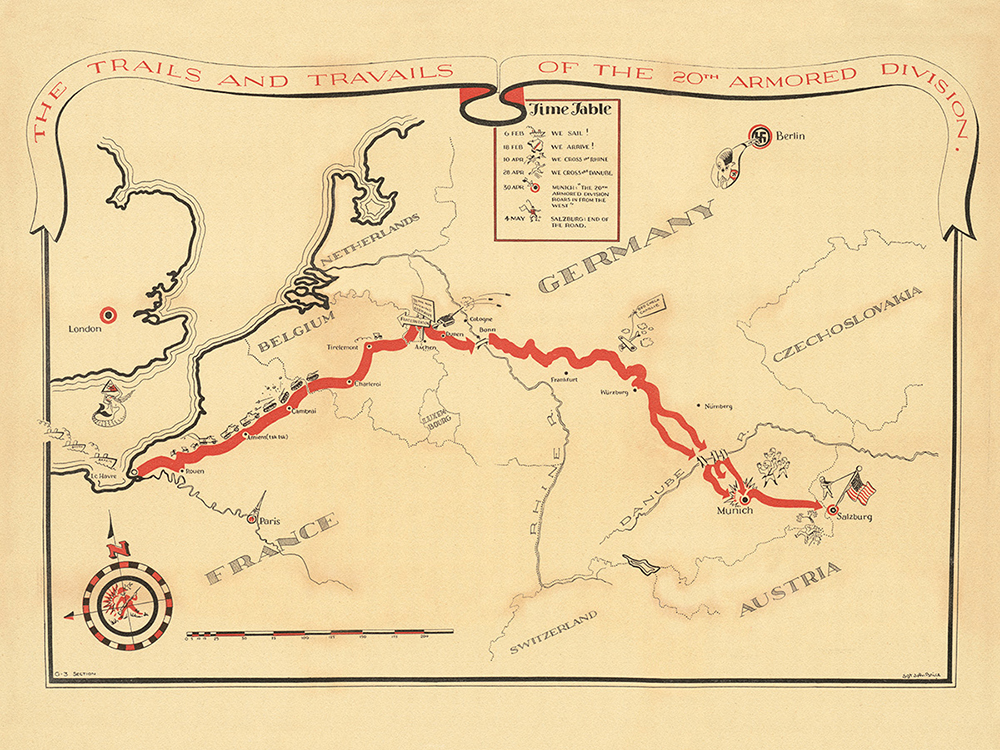20th Armored Division Campaign Map