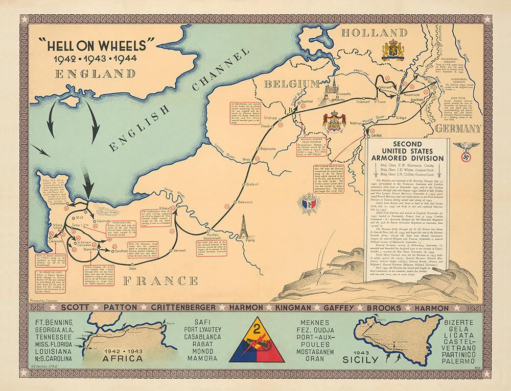 2nd Armored Division Campaign Map