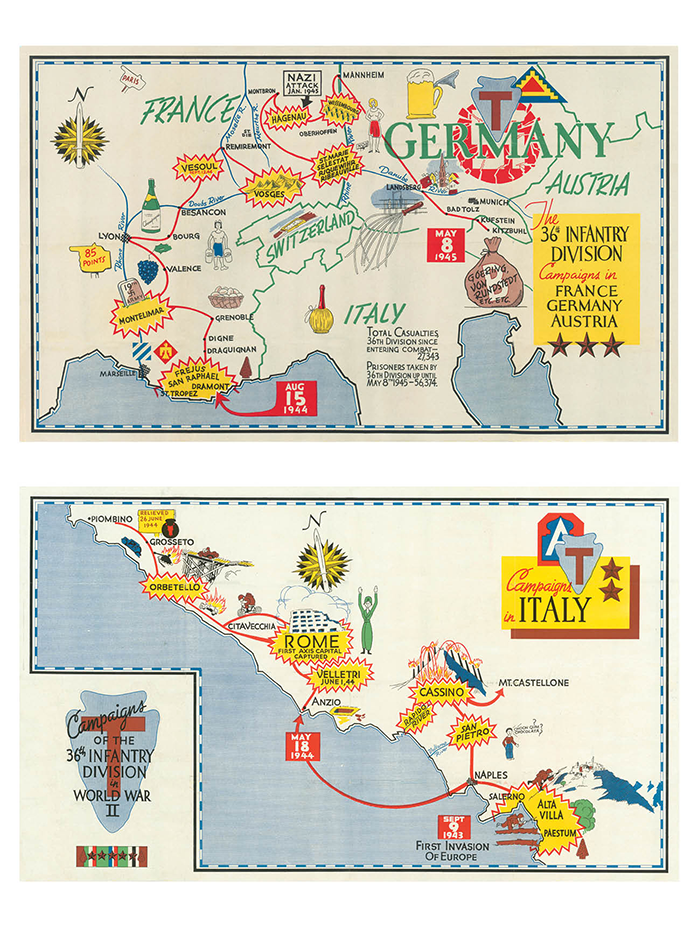 36th Infantry Division Campaign Map