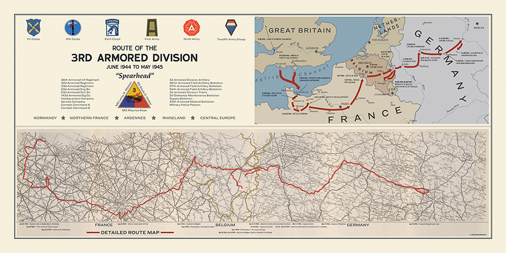 3rd Armored Division Campaign Map