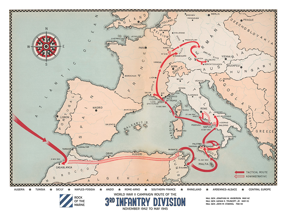 3rd Infantry Division Campaign Map