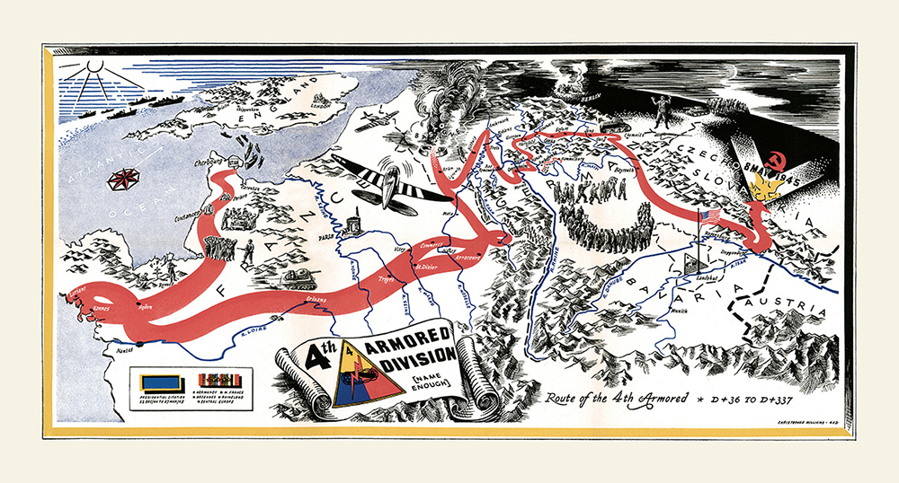 4th Armored Division Campaign Map