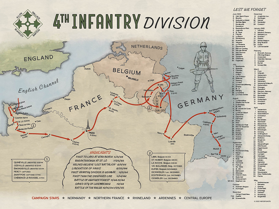 4th Infantry Division Campaign Map