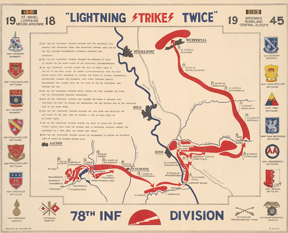 78th Infantry Division Campaign Map