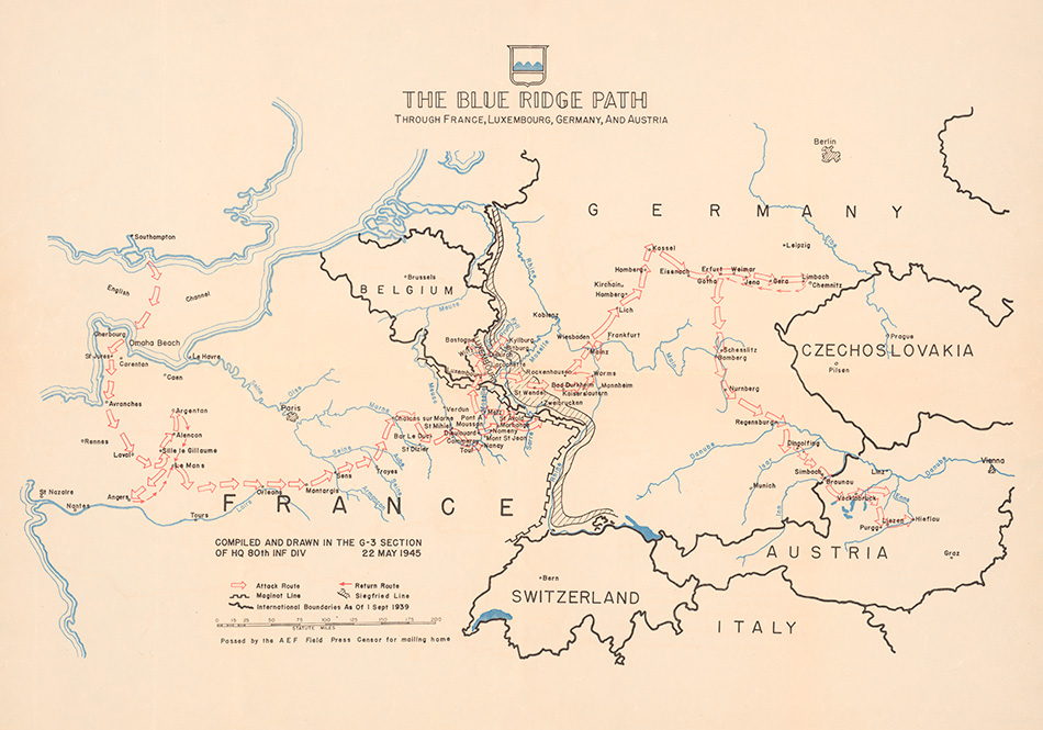 80th Infantry Division Campaign Map