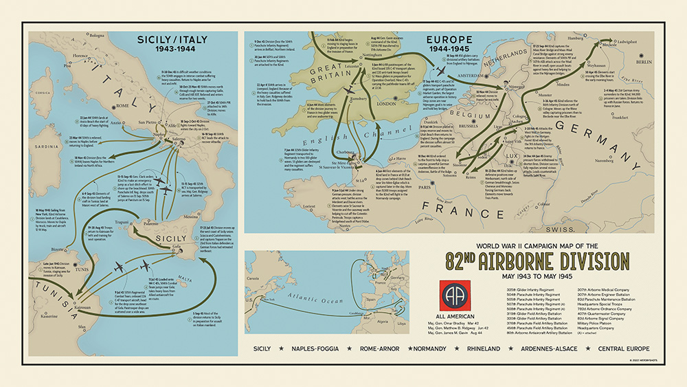 82nd Airborne Division Campaign Map