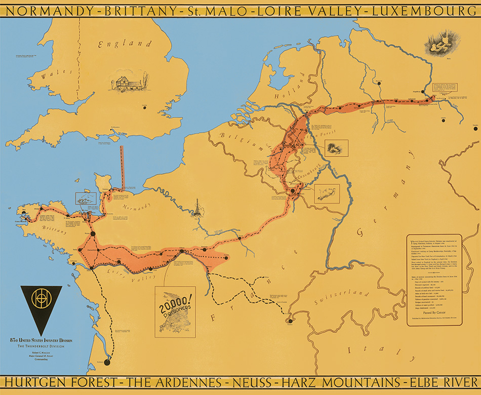 83rd Infantry Division Campaign Map