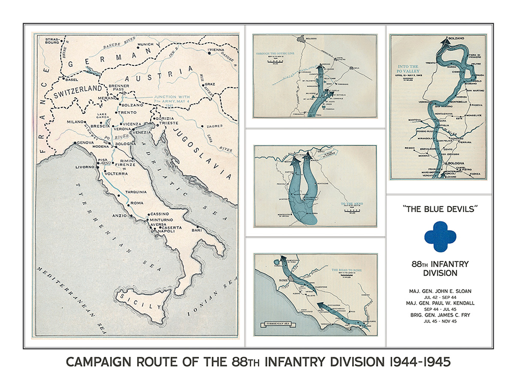 88th Infantry Division Campaign Map