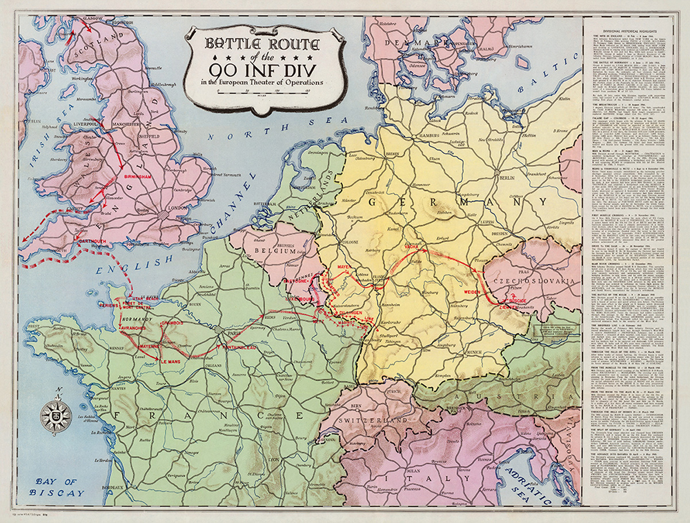 90th Infantry Division Campaign Map