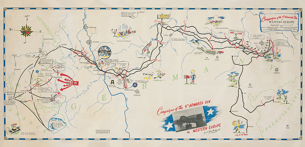 9th Armored Division Campaign Map