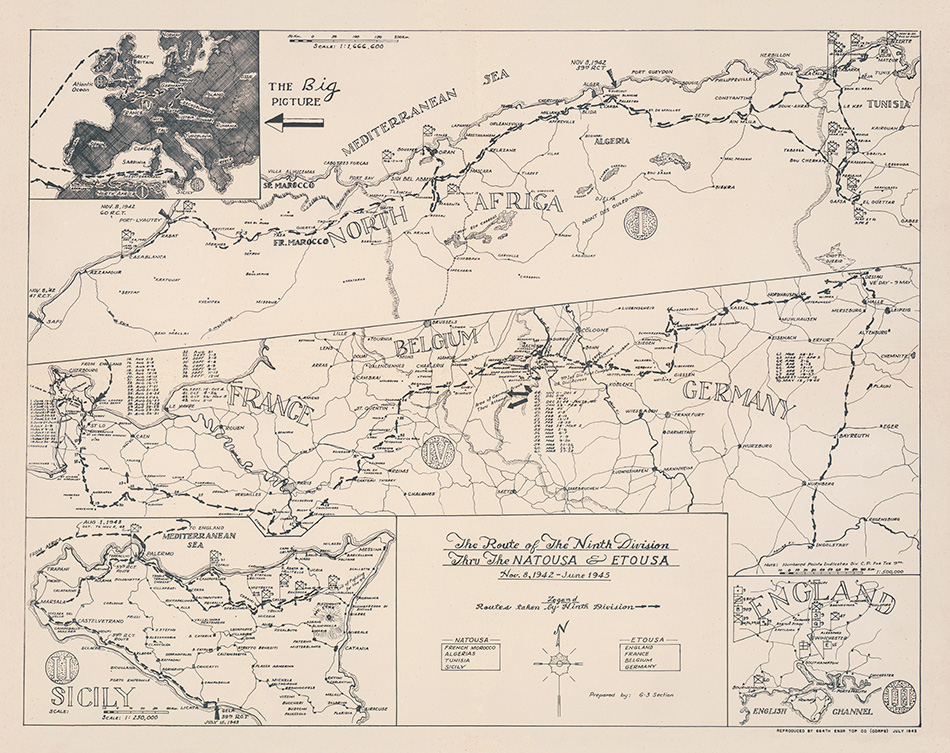 9th Infantry Division Campaign Map