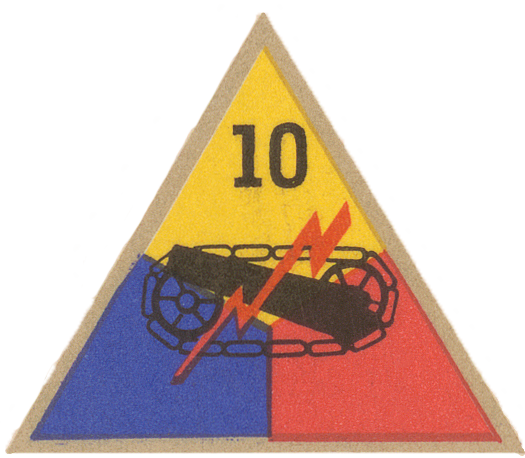 10th Armored Division Patch