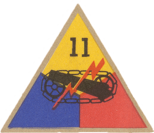 11th Armored Division Patch