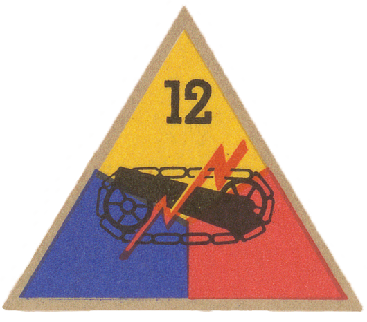 12th Armored Division Patch