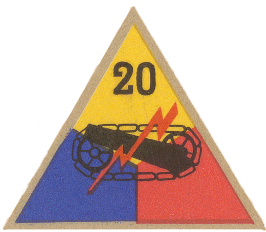 20th Armored Division Patch