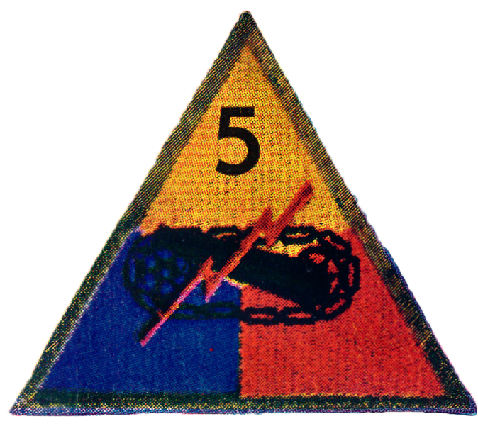 5th Armored Division Patch