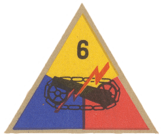 6th Armored Division Patch