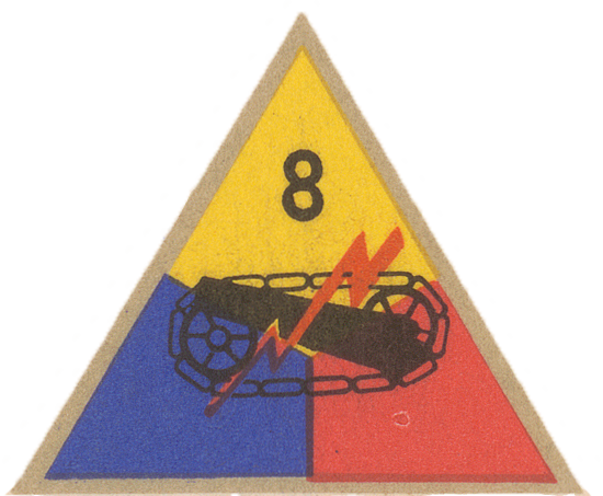 8th Armored Division Patch