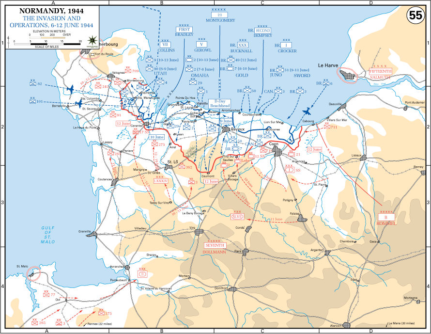 Normandy Campaign Map