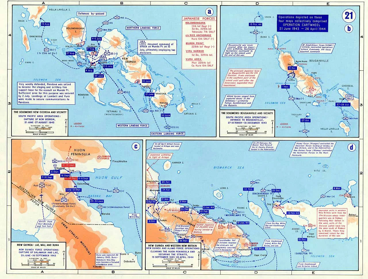 Northern Solomons Campaign Map