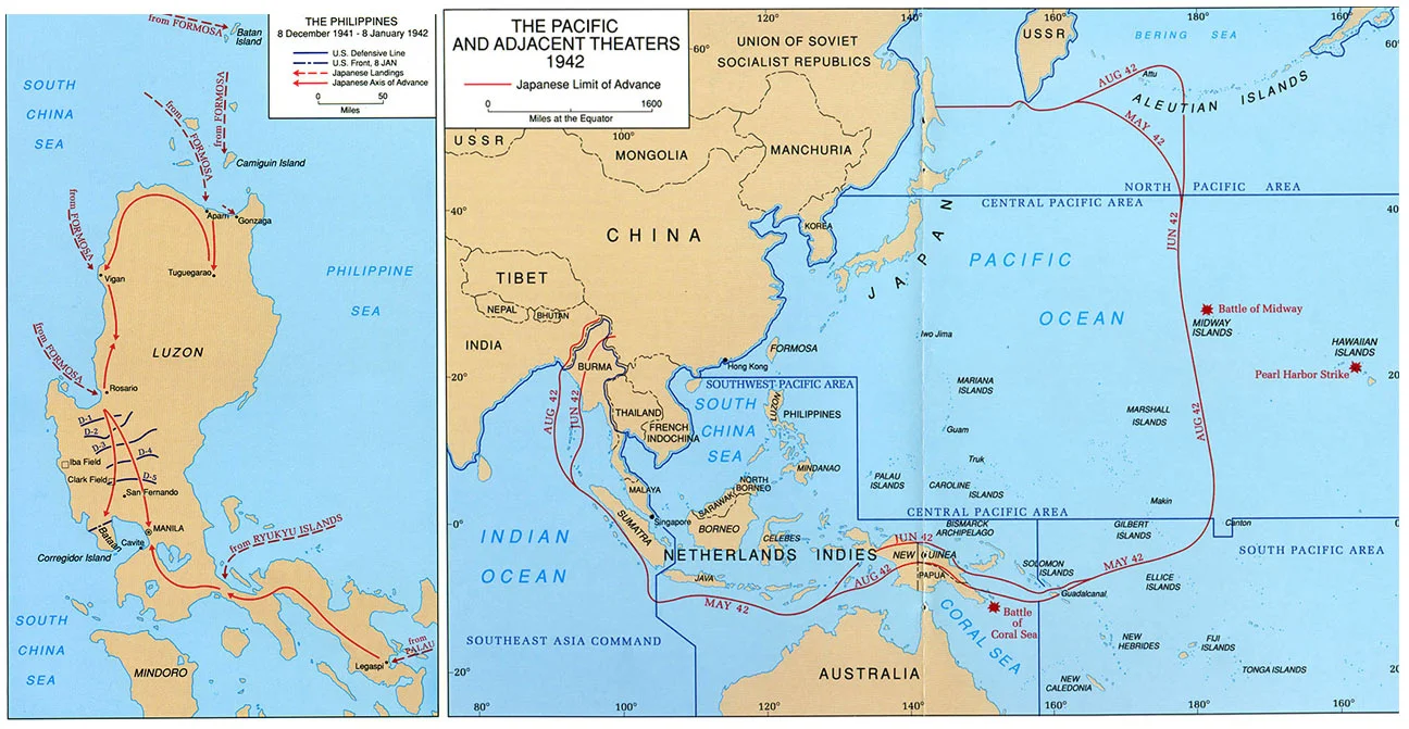 Philippine Islands Campaign Map