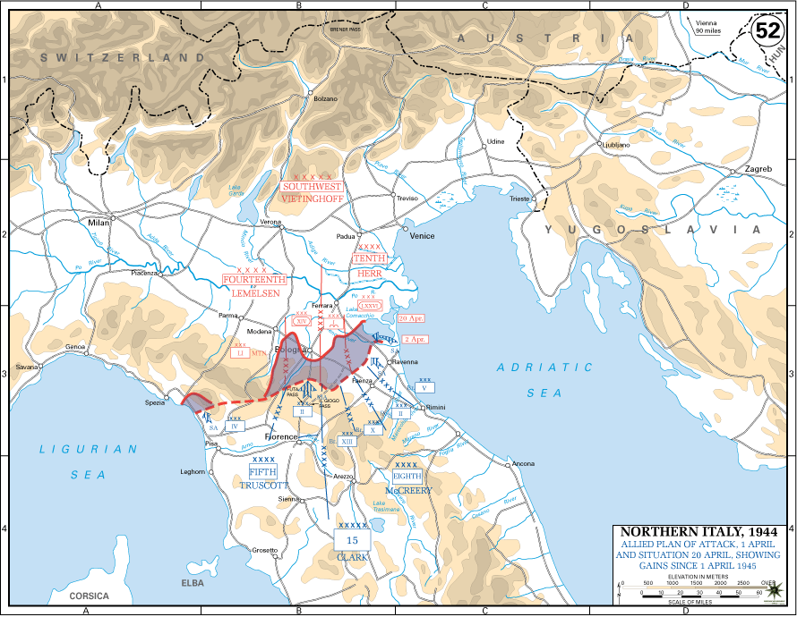 Po Valley Campaign Map