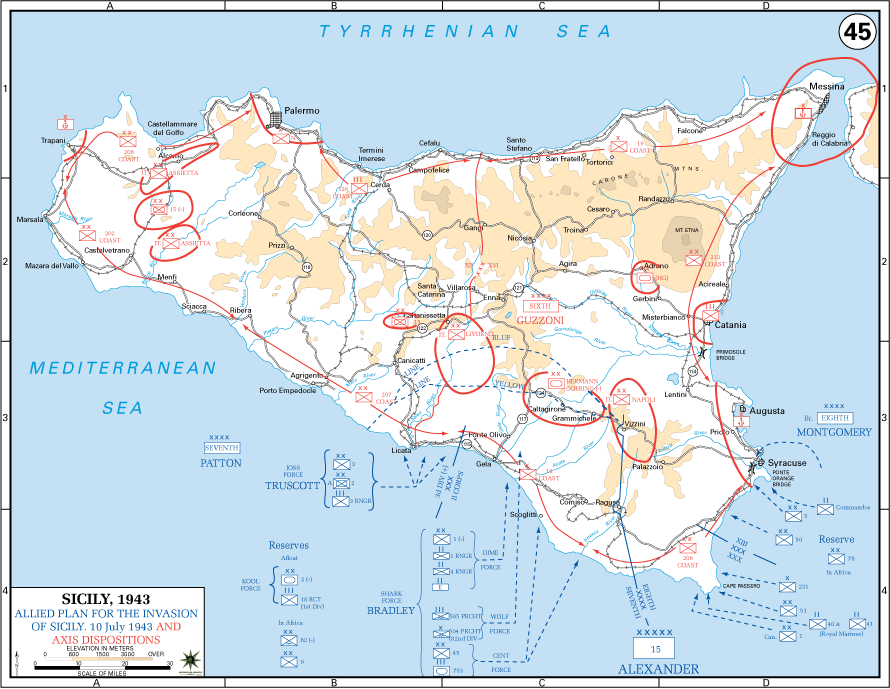 Sicily Campaign Map (Part 1)